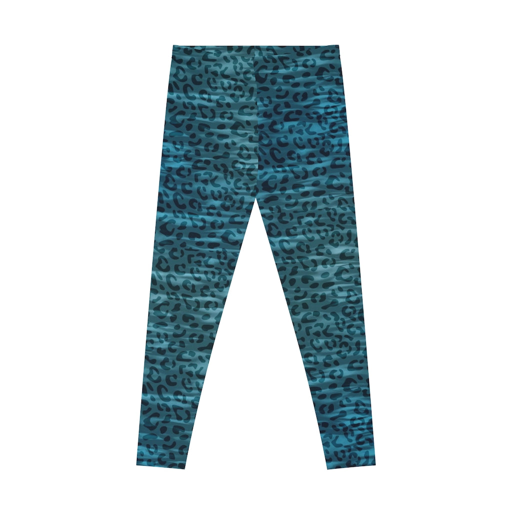 Mid Waist Leopard Camouflage Print Fitness Leggings_Finch - S / Automatically matched to design color - Sport Finesse