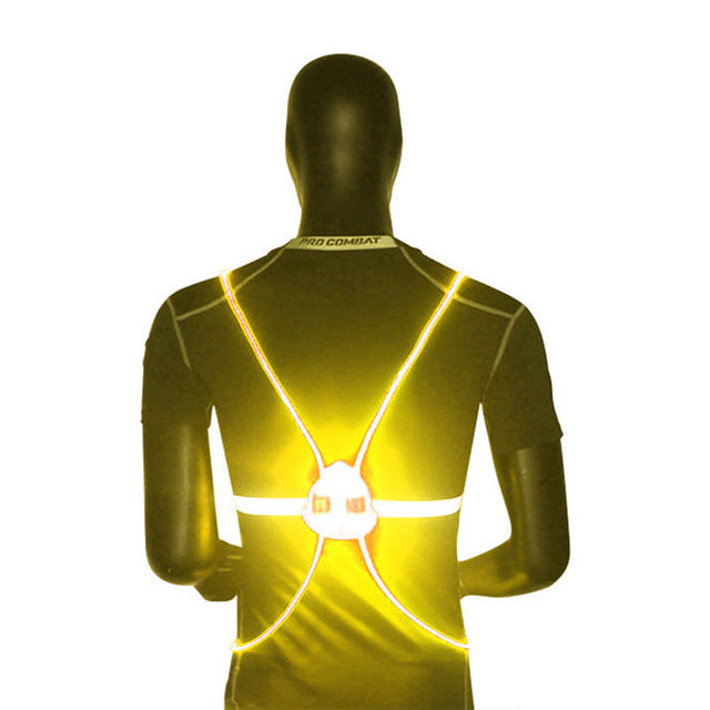 Reflective LED Flashing Vest - Yellow - Sport Finesse