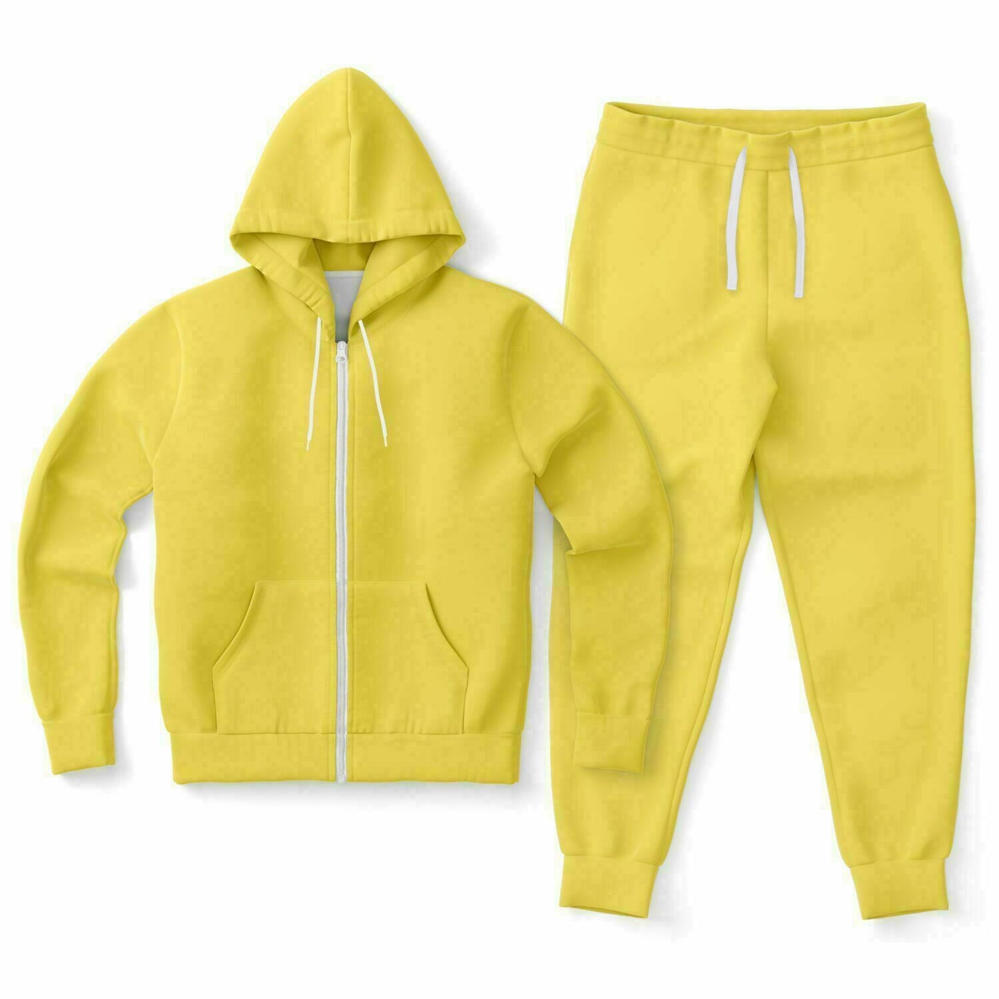 Gold Zipper Hoodie and Jogger Set - XS / XS - Sport Finesse