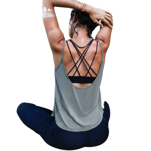 Backless Sports Tank Top - Green / S - Sport Finesse