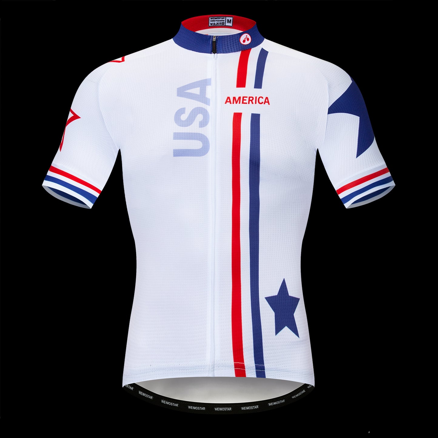 USA Style Short Sleeve Cycling Jersey - Photo color / L - Sport Finesse
