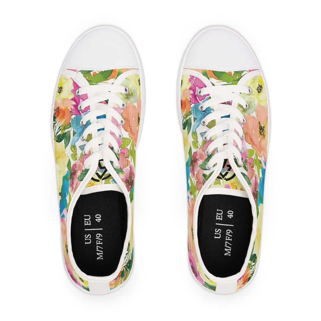 Spring Floral Women's Low Top Sneakers - US 5.5 - Sport Finesse