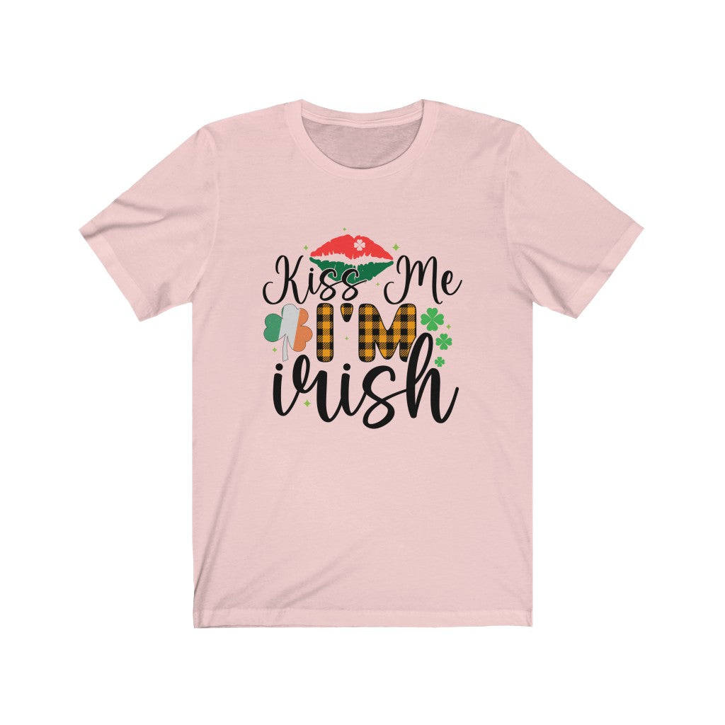 Kiss Me I'm Irish Tee - Soft Pink / L - Sport Finesse