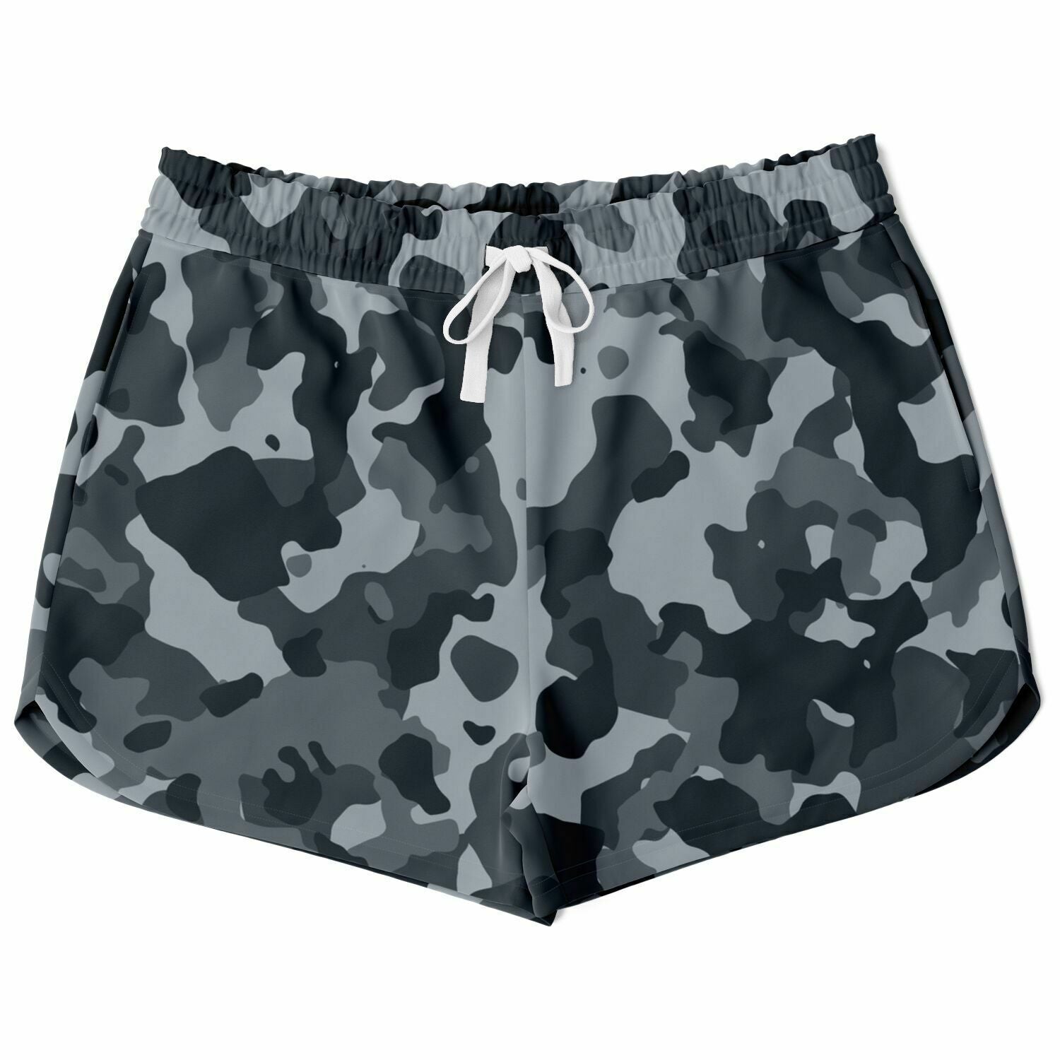 Camouflage Pattern Loose Shorts - Grey / XS - Sport Finesse