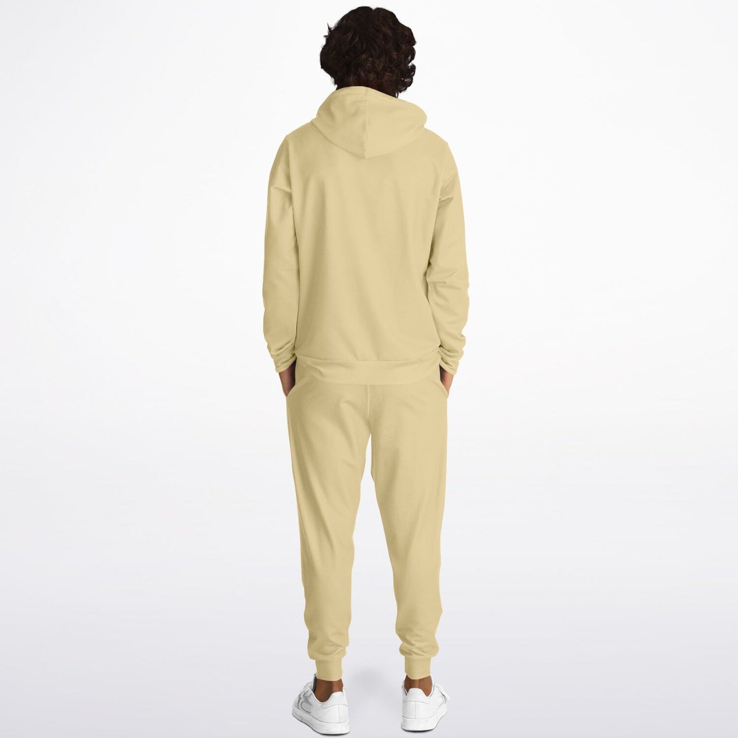 Vintage Yellow Men's Hoodie and Jogger Set - Sport Finesse