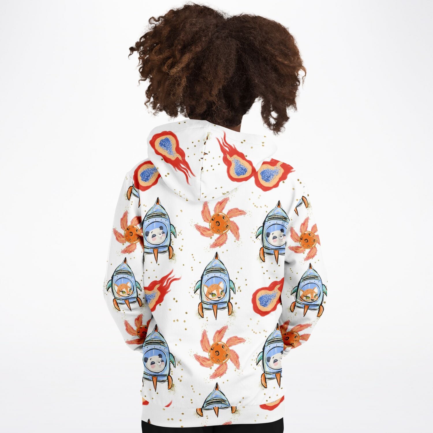 Galactic Shuttle Rocket & Furry Friends Fireball Hoodie - Sport Finesse