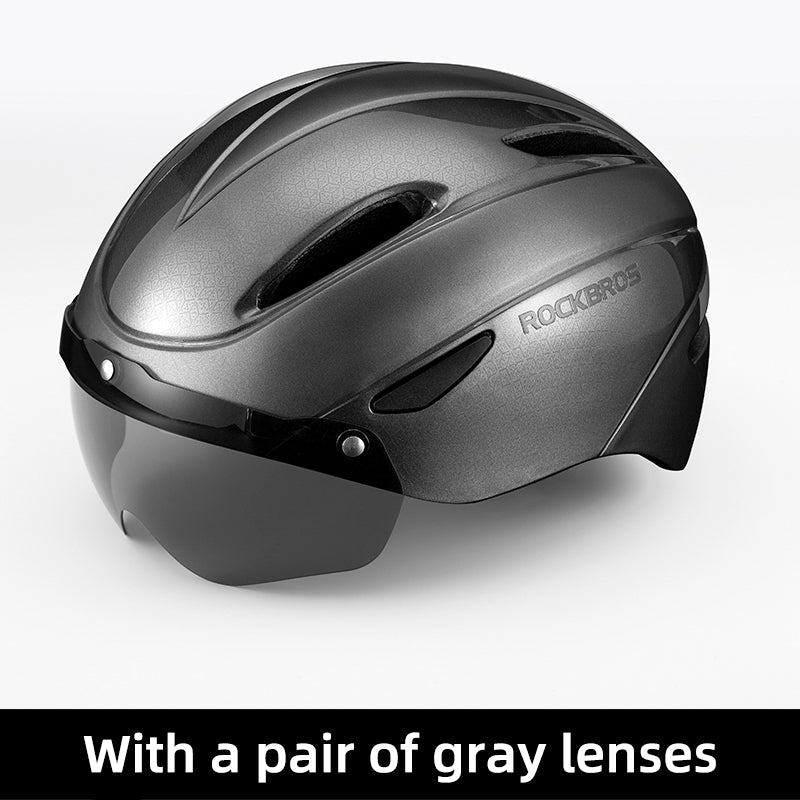 ROCKBROS Aero MTB Road Bike Helmet - Plain Black - Sport Finesse