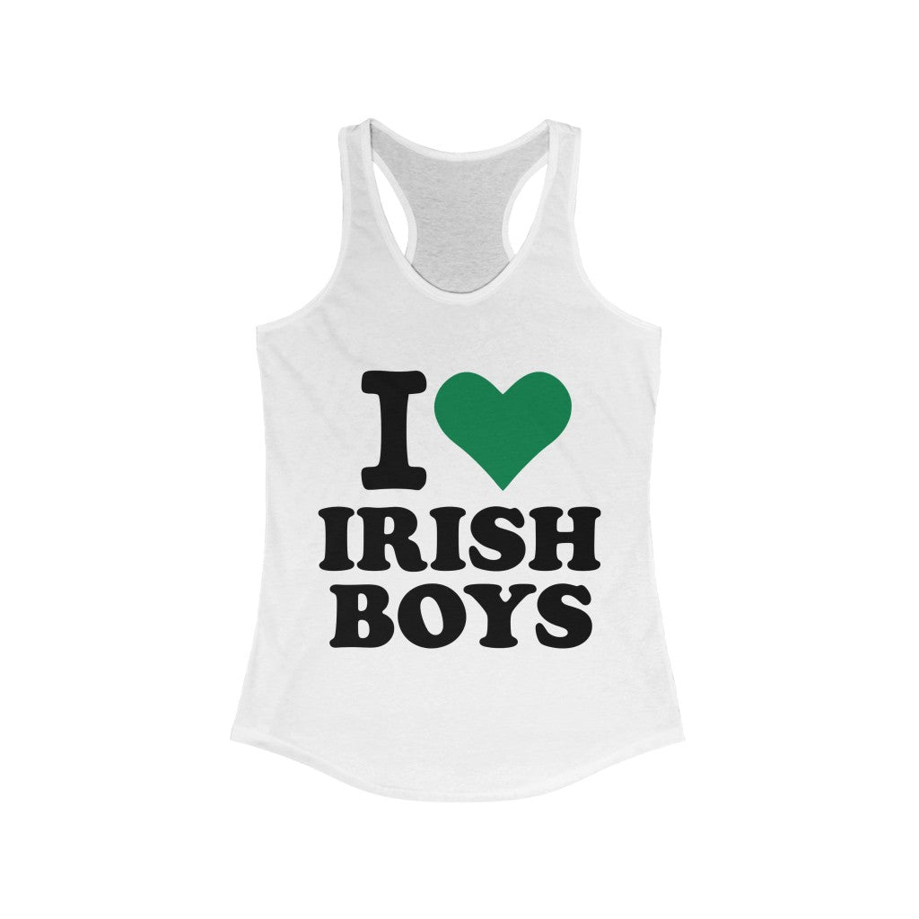 I love Irish Boys Women's Racerback Tank