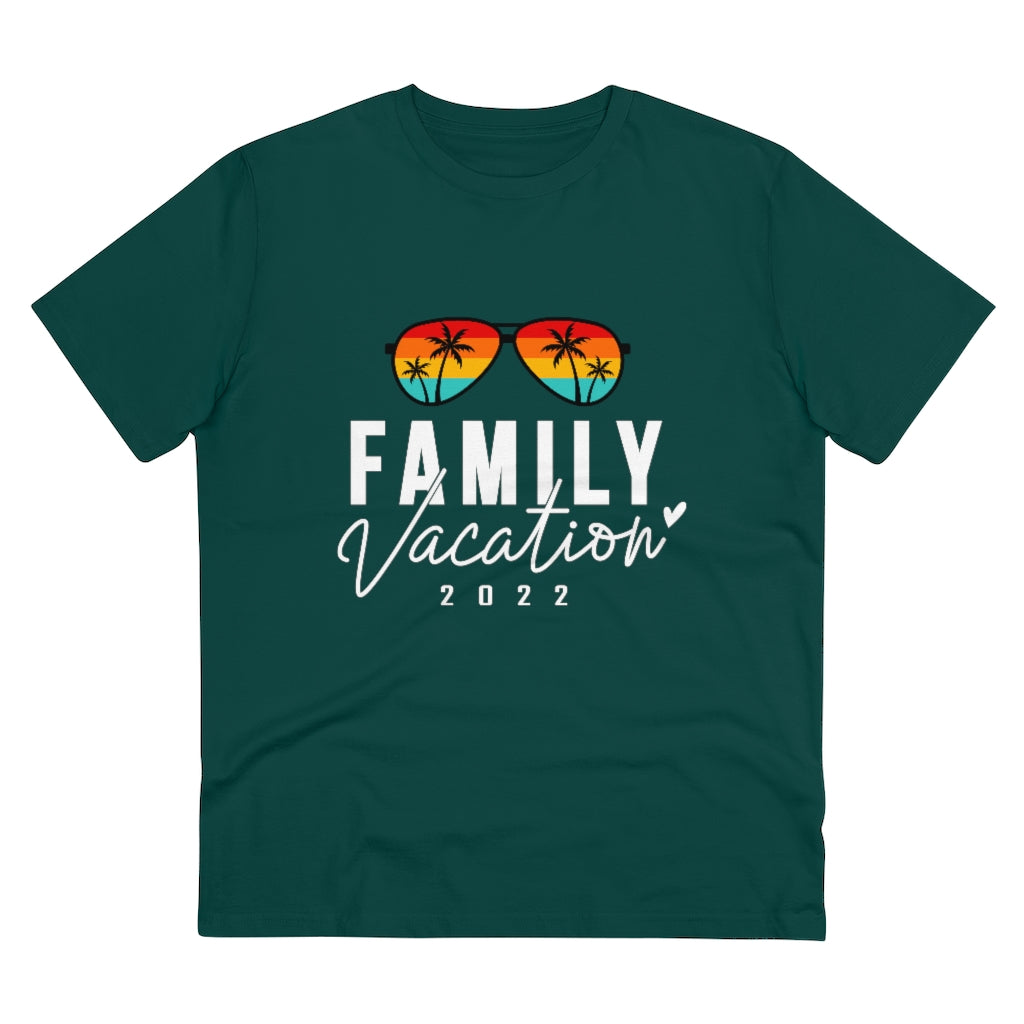 Family Vacation Unisex Organic T-shirt - Glazed Green / 2XS - Sport Finesse
