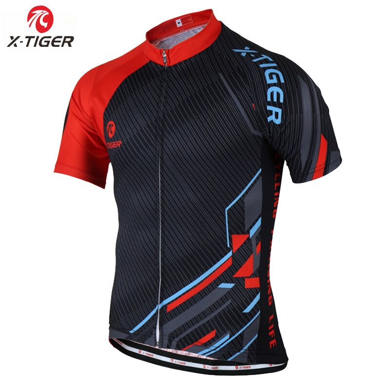 X-TIGER Summer Cycling Short Sleeve Jersey - Black / XS - Sport Finesse
