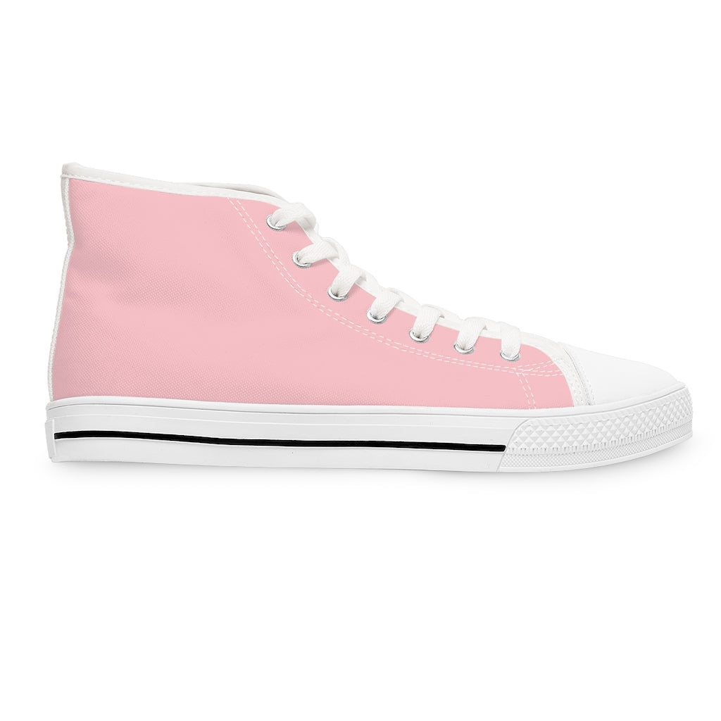 Pink Women's High Top Sneakers - Sport Finesse