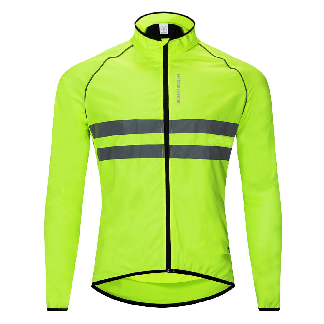 WOSAWE Thin Hooded Reflective Rain Repellent Jacket - Green / M - Sport Finesse