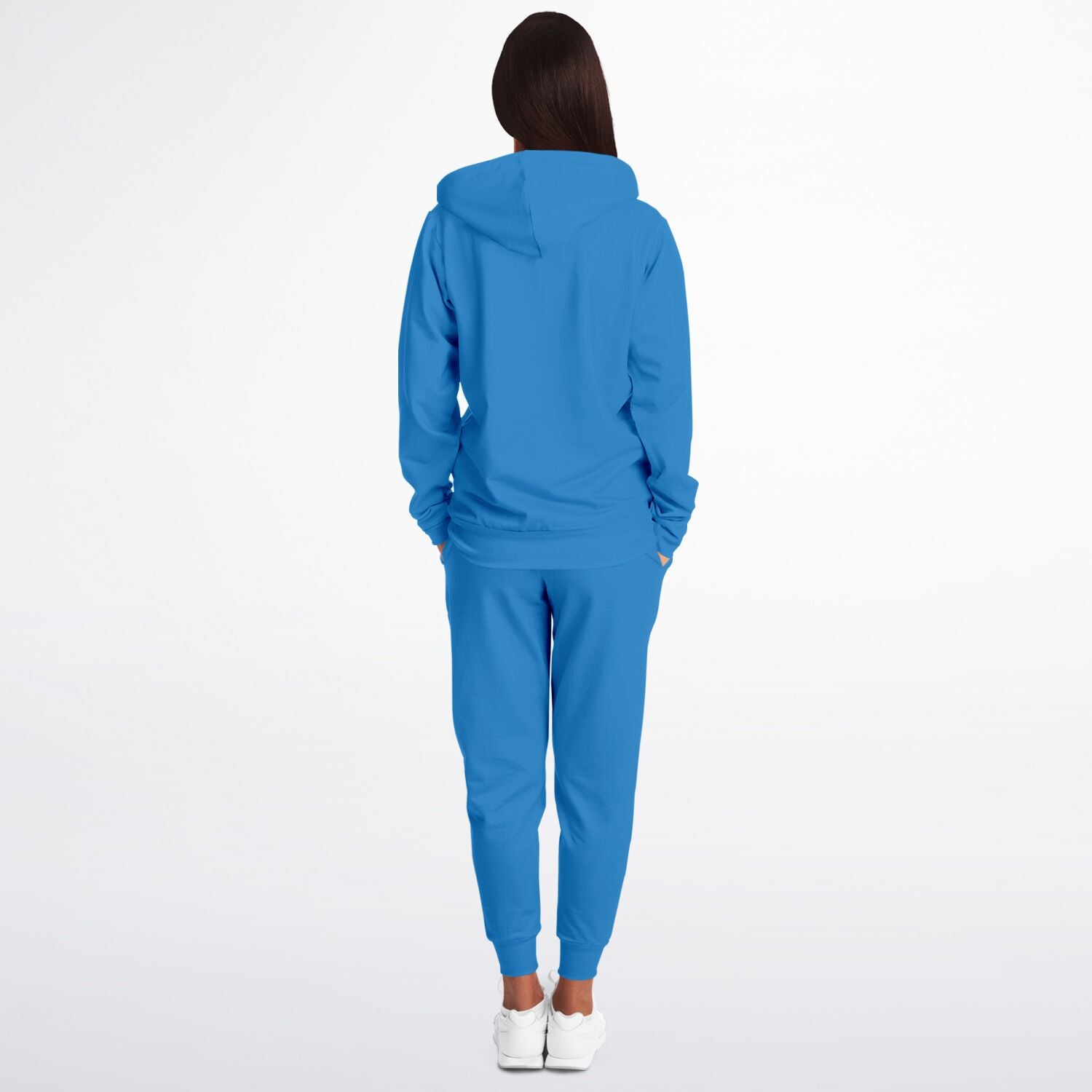 Nature Blue Zipper Hoodie and Jogger Set - Sport Finesse