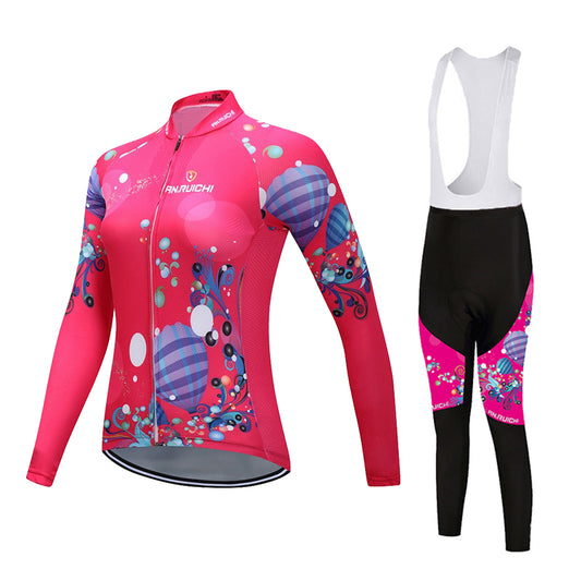 2022 Women Fashion Cycling Jersey Set - Pink White Bib Set / XS - Sport Finesse