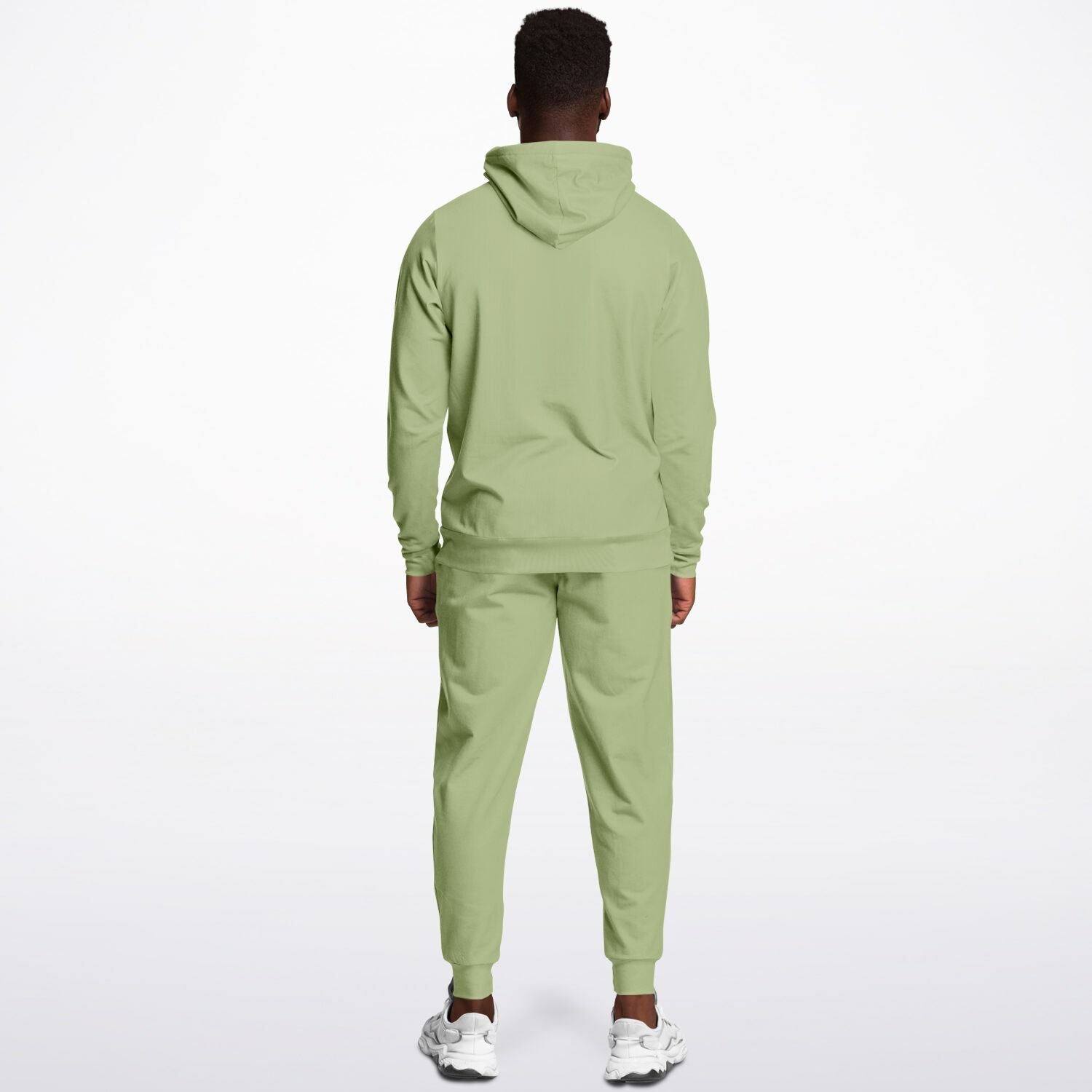 Vintage Dusky Green Men's Hoodie and Joggers Set - Sport Finesse