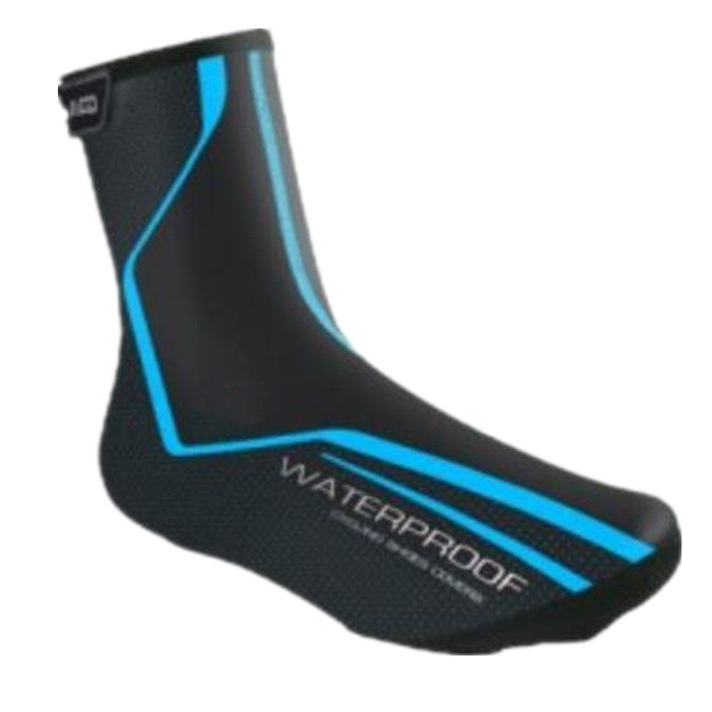 Outdoor Cycling Waterproof Shoe Cover - Black Blue / L - Sport Finesse