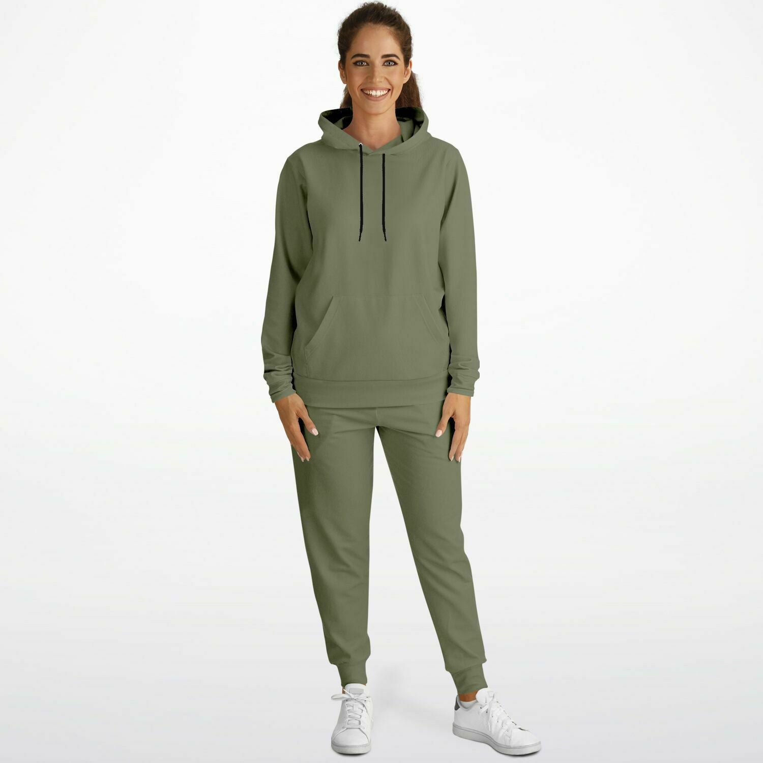 Vintage Dark Green Women's Hoodie and Jogger Set - XS / XS - Sport Finesse