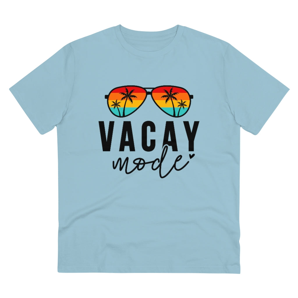 Vacay Mode Unisex Organic T-shirt - Sky Blue / XS - Sport Finesse