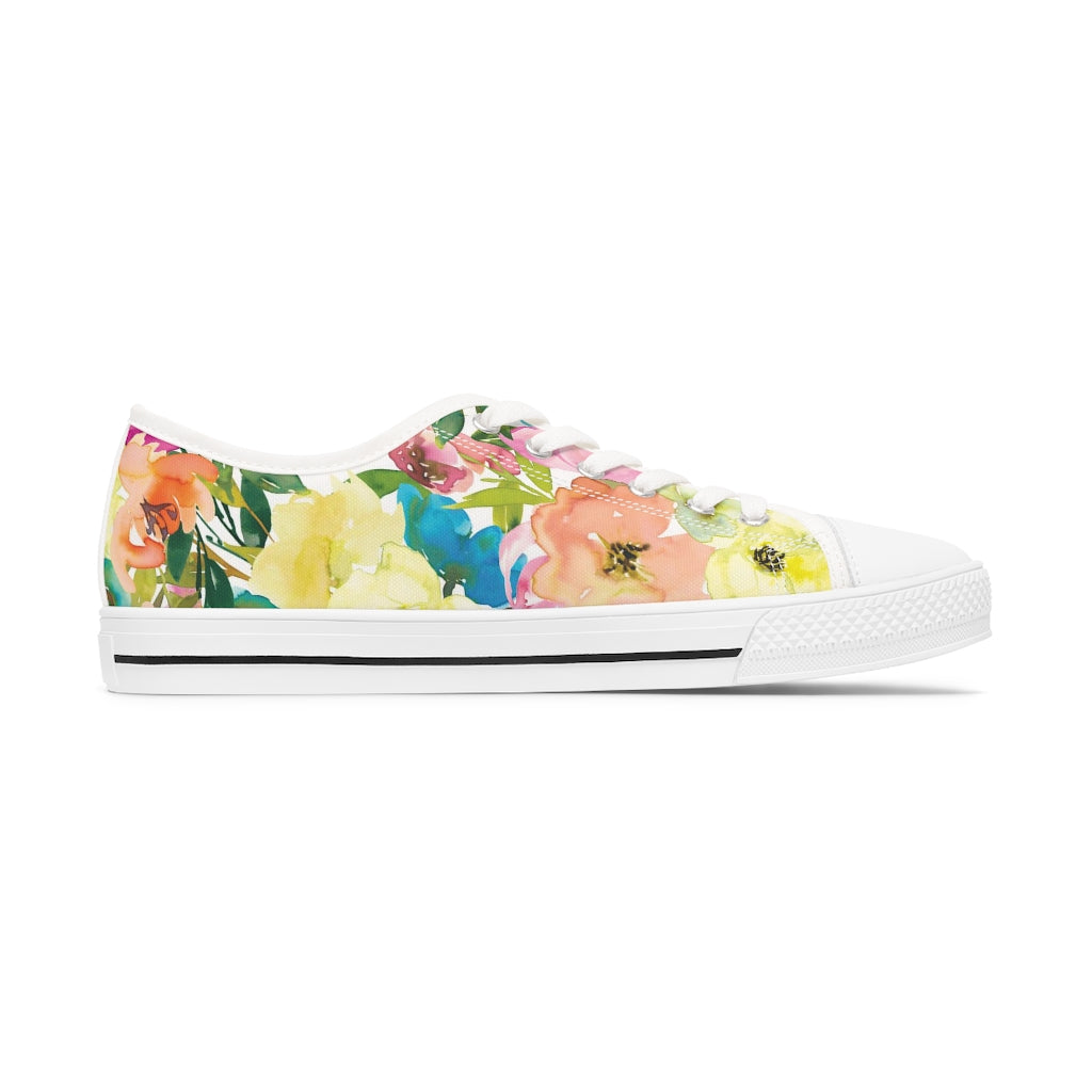 Spring Floral Women's Low Top Sneakers - Sport Finesse
