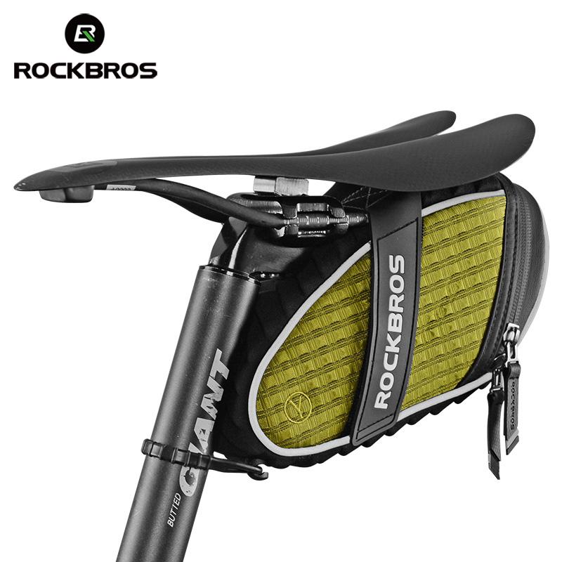 ROCKBROS 3D Shell Rainproof Saddle Bicycle Bag - Green - Sport Finesse