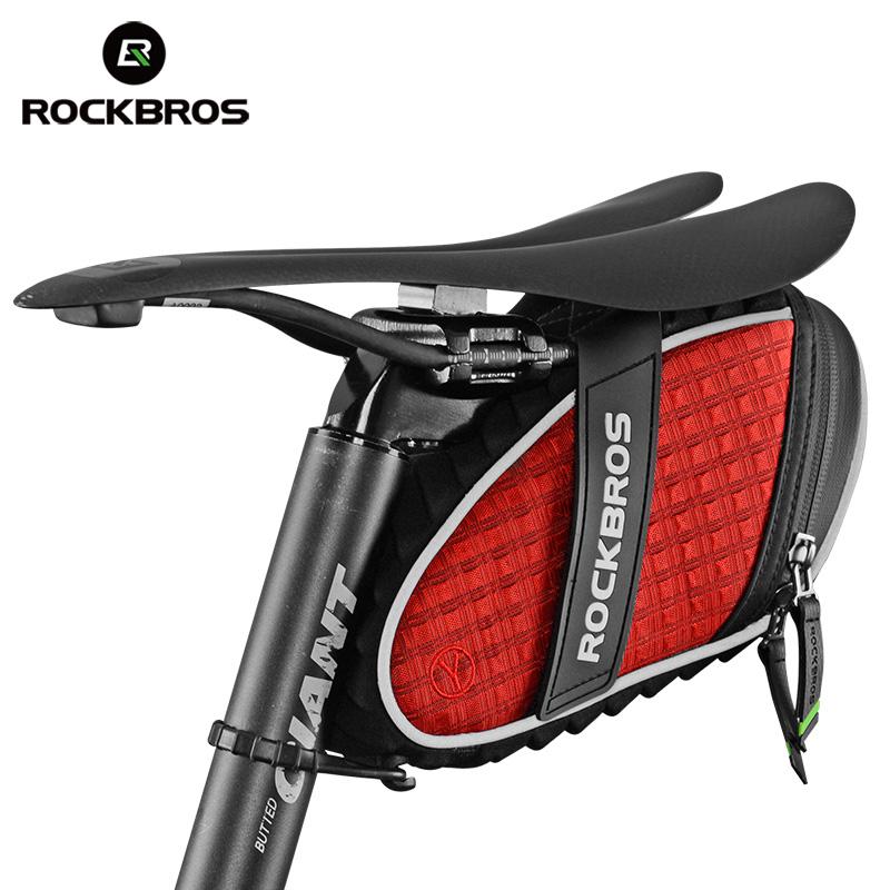 ROCKBROS 3D Shell Rainproof Saddle Bicycle Bag - Red - Sport Finesse