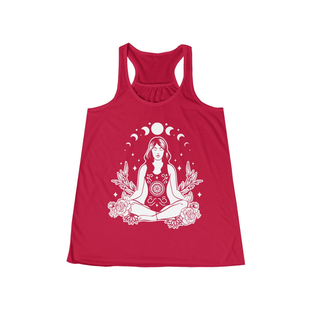Yoga Women's Flowy Racerback Tank - Red / XS - Sport Finesse