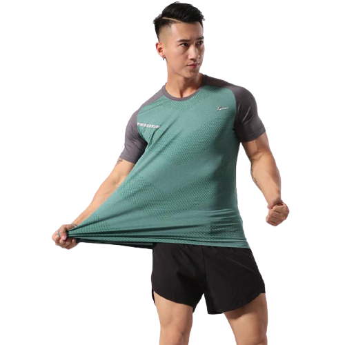 Breathable Short Sleeve Running T-Shirt - Green / M - Sport Finesse