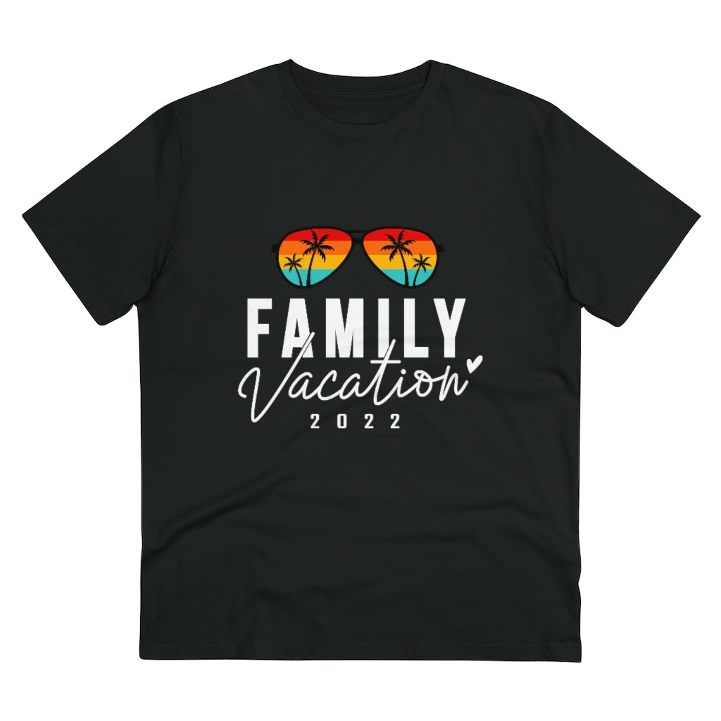 Family Vacation Unisex Organic T-shirt - Black / 2XS - Sport Finesse