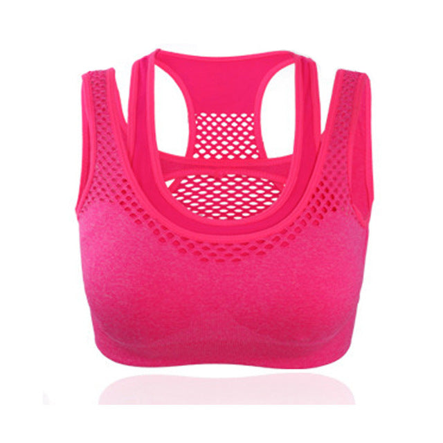 Safty High Stretch Breathable Sports Bra - Rose / S - Sport Finesse