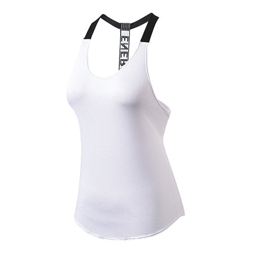 Backless Solid Yoga Vest - Sport Finesse