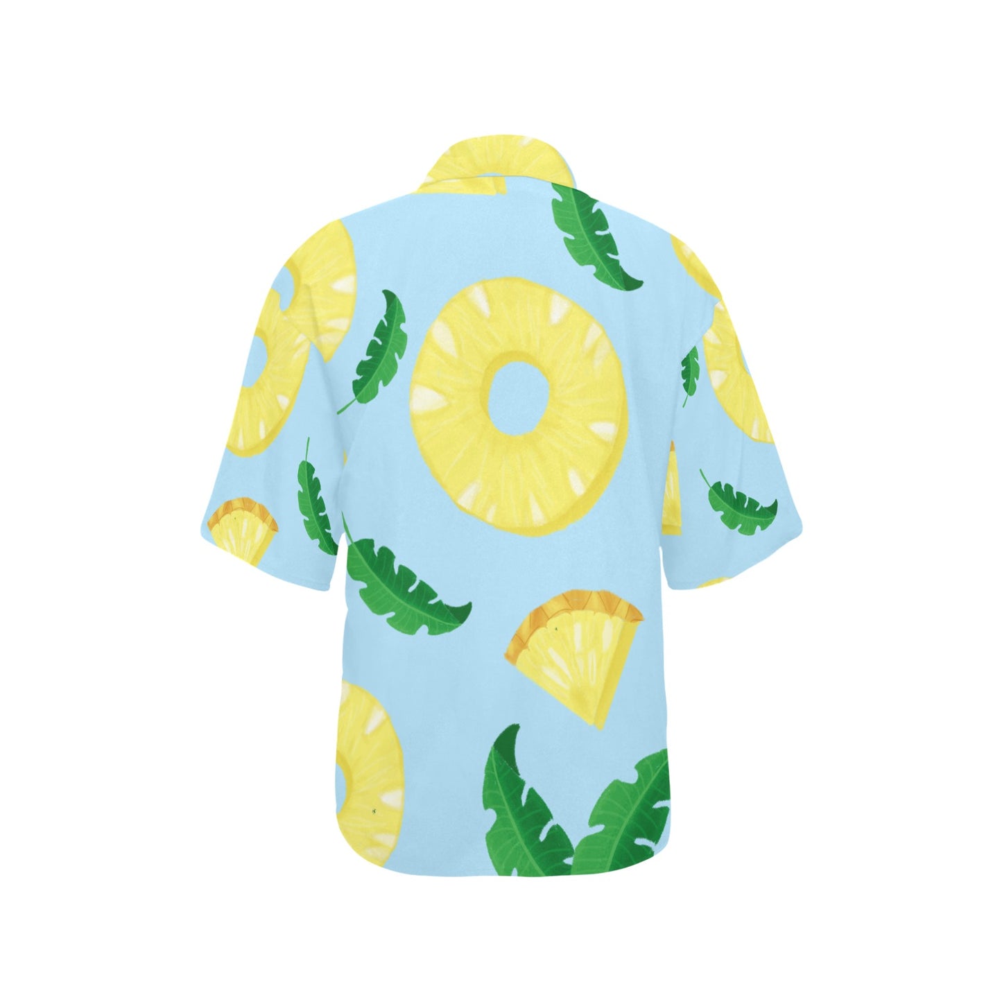 Tropical Pineapple Hawaiian Shirt for Women - Sport Finesse