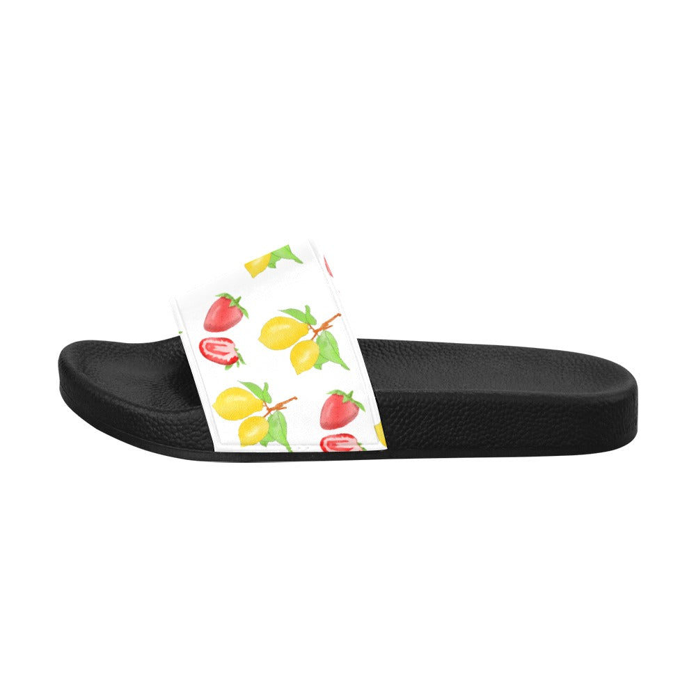 Lemon and Strawberry Women's Slide Sandals - Sport Finesse