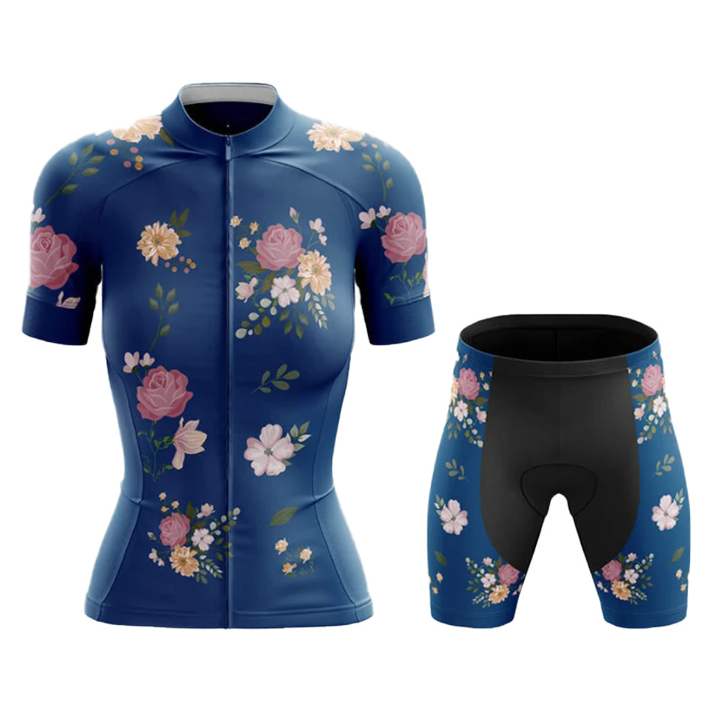 Summer Flowers Women's Cycling Suit - Short Sleeve Jersey with Shorts / XXS - Sport Finesse