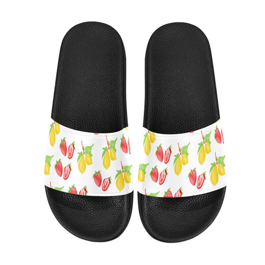 Lemon and Strawberry Women's Slide Sandals - US6 - Sport Finesse