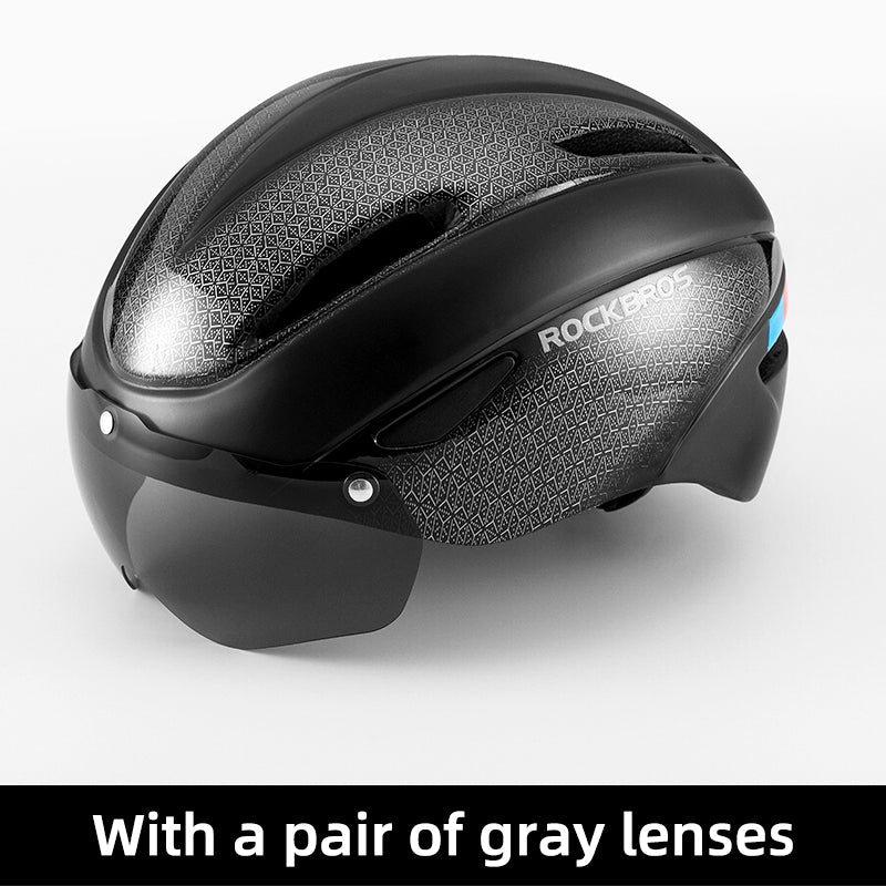 ROCKBROS Aero MTB Road Bike Helmet - Black - Sport Finesse