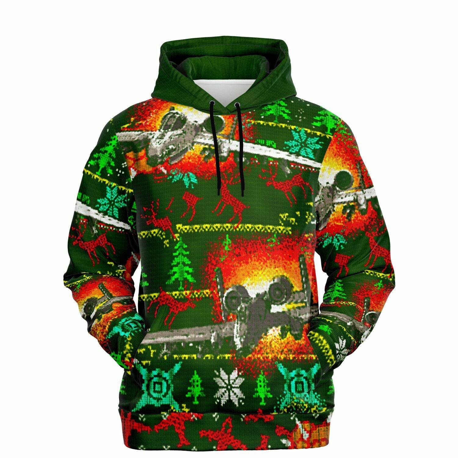 Aircraft Ugly Christmas Sweater Hoodie - XS - Sport Finesse