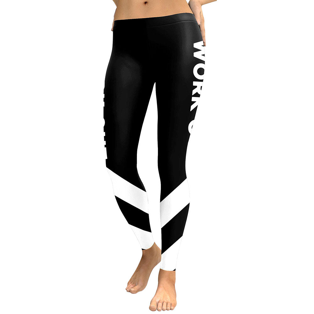 Slim New Striped Patchwork Workout Leggings