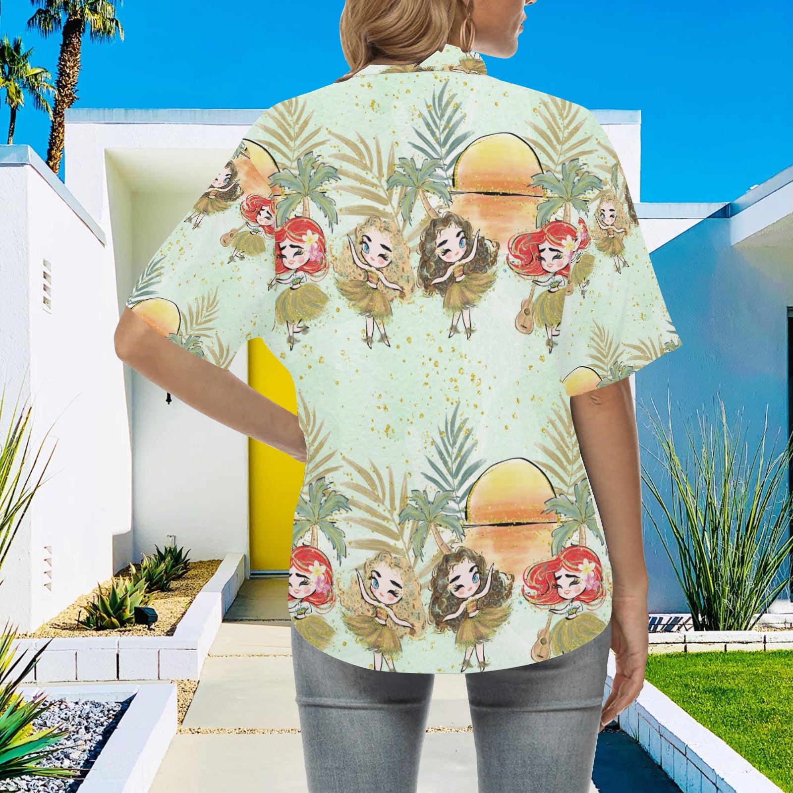 Beach Party Hawaiian Shirt for Women - Sport Finesse