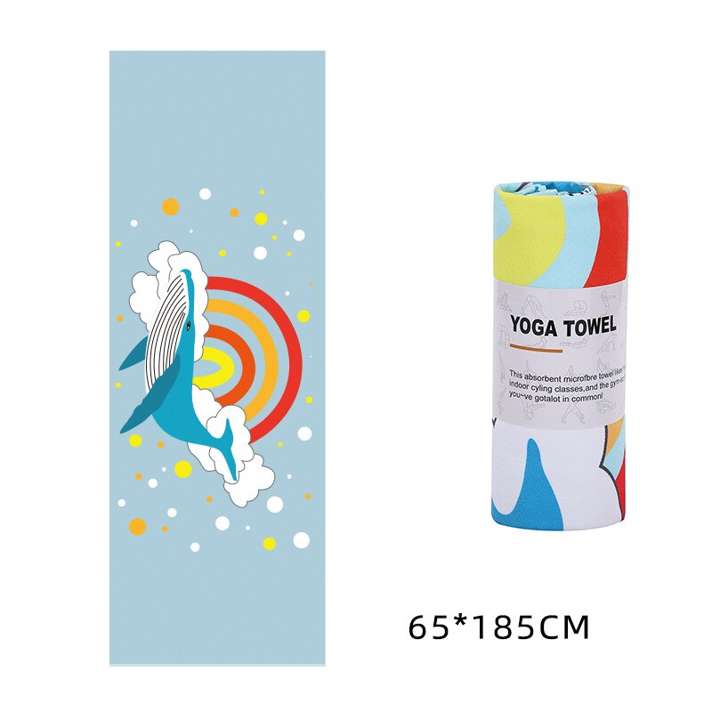 Printed Yoga Microfiber Non Slip Sweat Towel for Pilates/Gym/Yoga - P6 - Sport Finesse