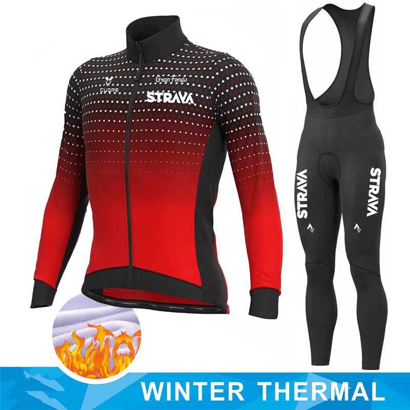 Full Sleeve Thermal Cycling Set - RWB Bib Set / XS - Sport Finesse
