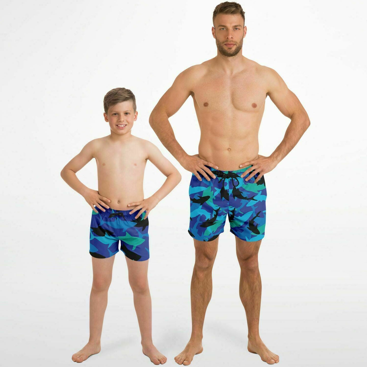 Matching Baby Shark swim trunks Set - Sport Finesse