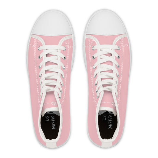 Pink Women's High Top Sneakers - US 5.5 - Sport Finesse