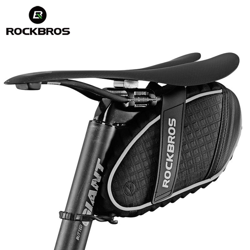 ROCKBROS 3D Shell Rainproof Saddle Bicycle Bag - Black - Sport Finesse