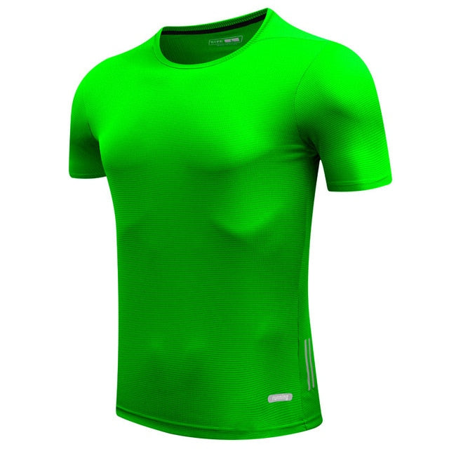 Men's Solid T-Shirts - Green / XS - Sport Finesse