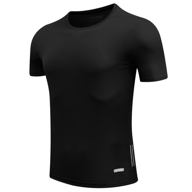 Men's Solid T-Shirts - Black / XS - Sport Finesse