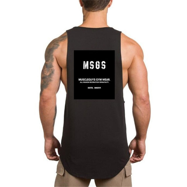 Men's Fitness Sleeveless Tank Top - Black 61 / M - Sport Finesse