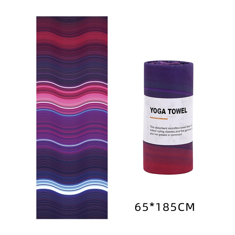 Printed Yoga Microfiber Non Slip Sweat Towel for Pilates/Gym/Yoga - P8 - Sport Finesse