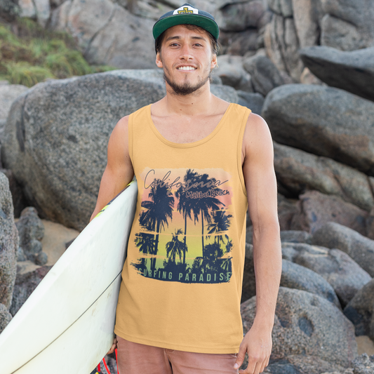 California Malibu Beach Surf Men’s tank top - Sport Finesse