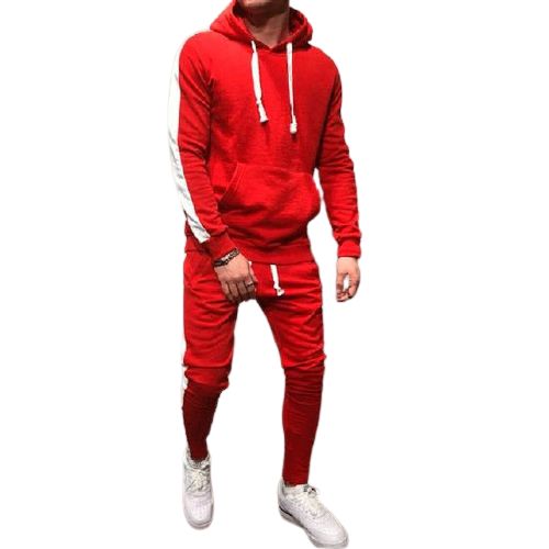 Solid Tracksuit With Stripes - Sport Finesse