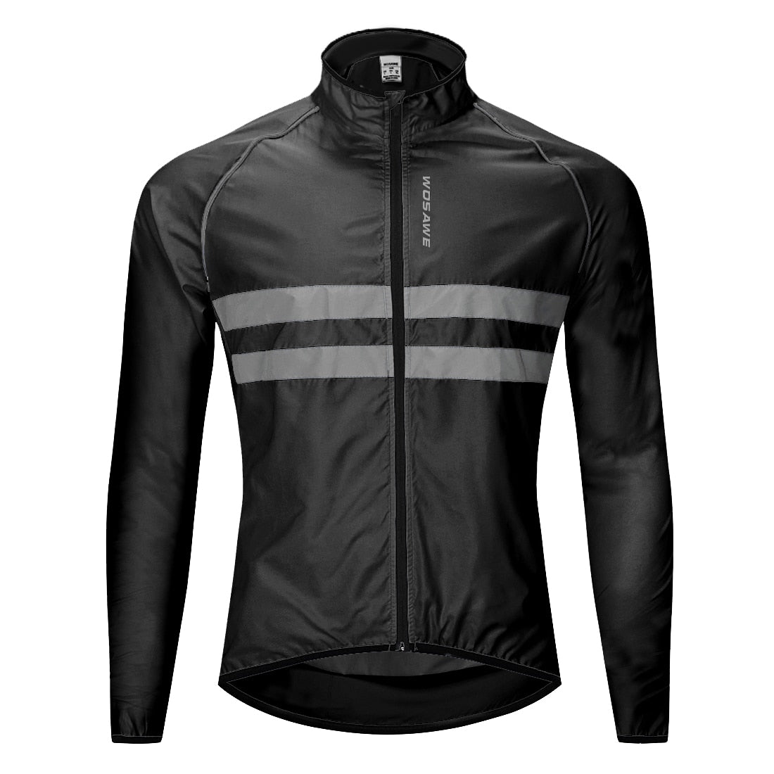 WOSAWE Thin Hooded Reflective Rain Repellent Jacket - Black / M - Sport Finesse